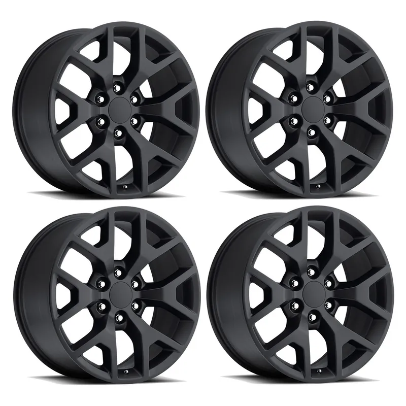 FR 44 Honeycomb Replica Wheel Set, Satin Black, 20x9 :: 2014-2026 Silverado & GMC Sierra 1500 Markdown