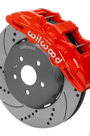 High Quality Wilwood SX6R Front 15" Big Brake Kit w/ Drilled & Slotted Rotors & 6 Piston Red Calipers :: 2016-2024 Camaro