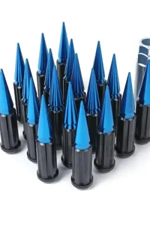 Gorilla Spike Lug Nuts, 12mm x 1.5, Blue Spike :: 2005-2019 Corvette Limited Time