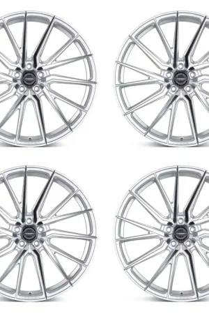 Budget Vossen HF-4T Hybrid Forged Wheel Set , Silver Polished, 20x9 +32/20x10.5 +45 :: 2015-2026 Mustang