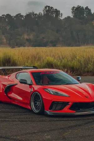 StreetHunter Wide Body Kit w/ Carbon Fiber Front Lip Splitter :: 2020-2025 Corvette Stingray Must Have