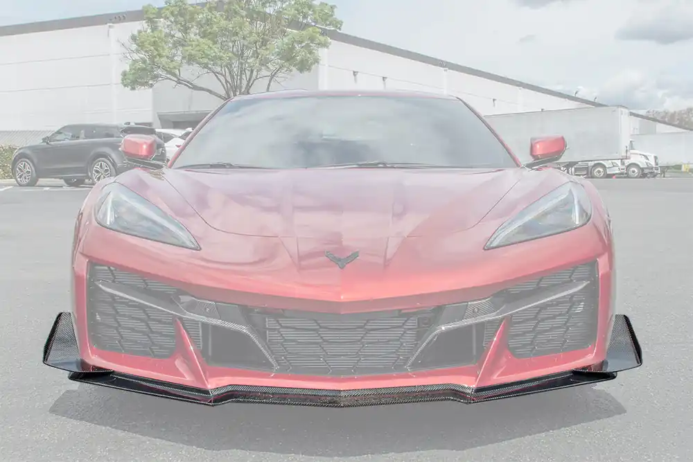 High Quality C8 Corvette Z06/Z07 Splitter & Canards, Carbon Fiber :: 2023-2026 Corvette Z06/Z07 & E-Ray