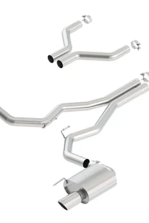 Borla 3" S-Type Cat-Back Exhaust System w/ 4" Dual Polished Tips :: 2015-2017 Ford Mustang GT While Supplies Last