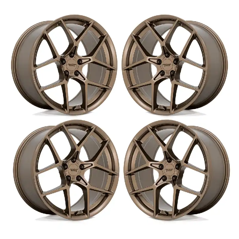 Genuine American Racing Crossfire Wheel Set, Matte Bronze, 20x9/20x10.5 :: 2010-2024 Camaro