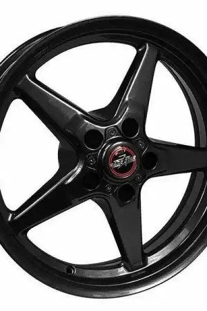 While Supplies Last Race Star 92 Drag Star Front Wheel, 17x4.5", Gloss Black :: 2010-2024 Camaro & 2005-2019 Corvette