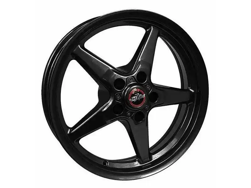 While Supplies Last Race Star 92 Drag Star Front Wheel, 17x4.5", Gloss Black :: 2010-2024 Camaro & 2005-2019 Corvette