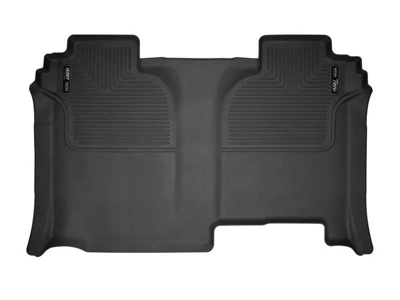 Husky Liners X-Act Contour 2nd Seat Rear Floor Liner (Full Coverage), Black :: 2019-2025 Silverado & GMC Sierra 1500 Crew Cab w/o storage box Price Drop