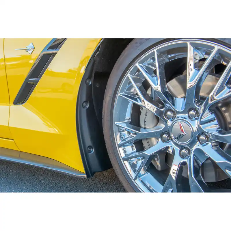 C7 Corvette XL Extended Enhanced Texture Front Splash Guards, Unpainted :: 2014-2019 C7 Corvette Order Now