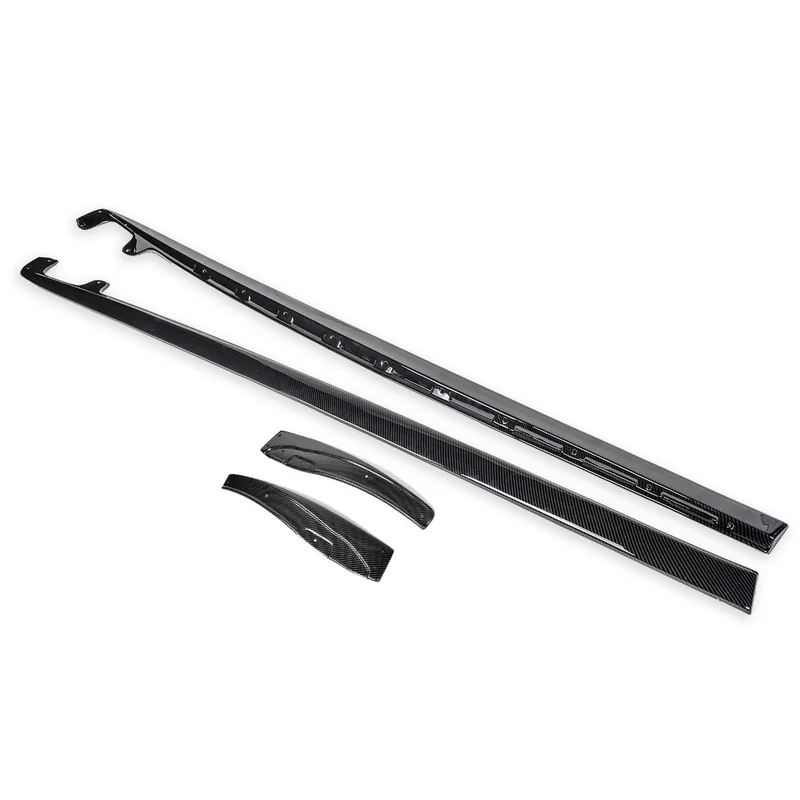 C6 Corvette ZR1-Style Side Skirts, Hydro-Dipped Carbon Fiber :: 2005-2013 Corvette C6 Grand Sport, Z06 & ZR1 Seasonal Sale