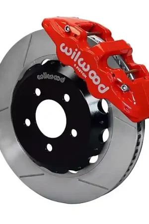 Wilwood AERO6 Front Big Brake Kit, Red 6 Piston Calipers, 15" Slotted Rotors :: 2016-2019 Camaro Today Only