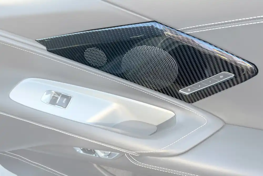 Super Sale C8 Corvette Interior Door Speaker Cover, Carbon Fiber :: 2020-2025 Corvette C8