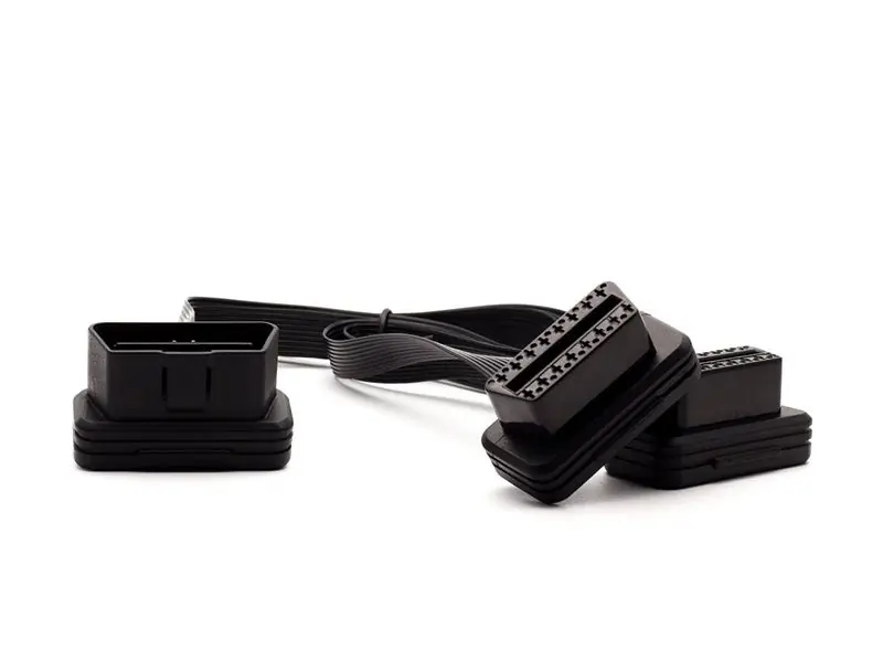 Exclusive P3 Gauges Low Profile OBD2 Splitter, Flat ::