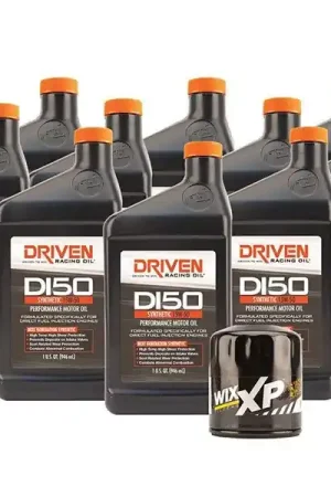 Driven Racing Oil Track Pack Oil Change Kit w/ 10 Quarts of DI50 15W-50 Synthetic Oil & Wix XP Filter :: 2016-2024 Camaro, 2015-2019 Corvette, 2023-2025 Corvette Z06 & 2016-2019 Cadillac CTS-V Clearance