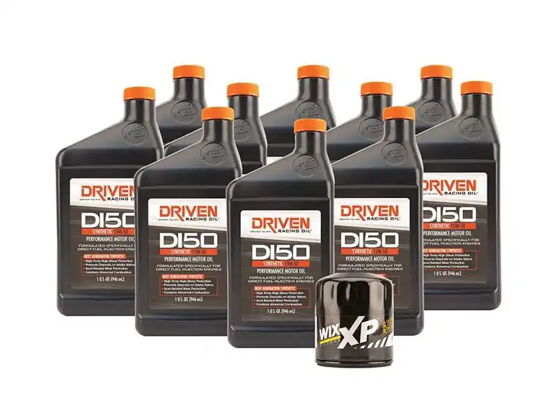 Driven Racing Oil Track Pack Oil Change Kit w/ 10 Quarts of DI50 15W-50 Synthetic Oil & Wix XP Filter :: 2016-2024 Camaro, 2015-2019 Corvette, 2023-2025 Corvette Z06 & 2016-2019 Cadillac CTS-V Clearance