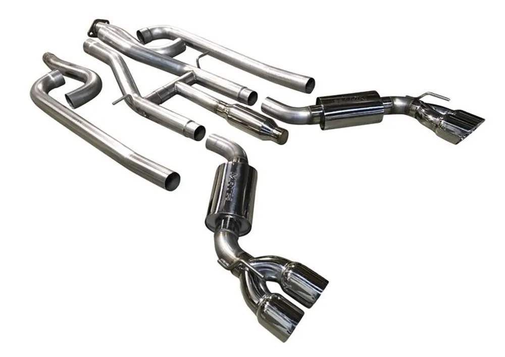 MRT 3" Version 2 Cat-Back Exhaust System, w/ 4" Quad Polished Tips :: 2016-2024 Camaro SS Shop Now