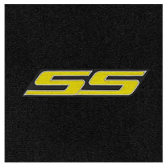 Lloyd Ultimat Trunk Mat, Black Mat w/ Yellow SS Logo :: 2016-2024 Camaro Convertible New Arrival