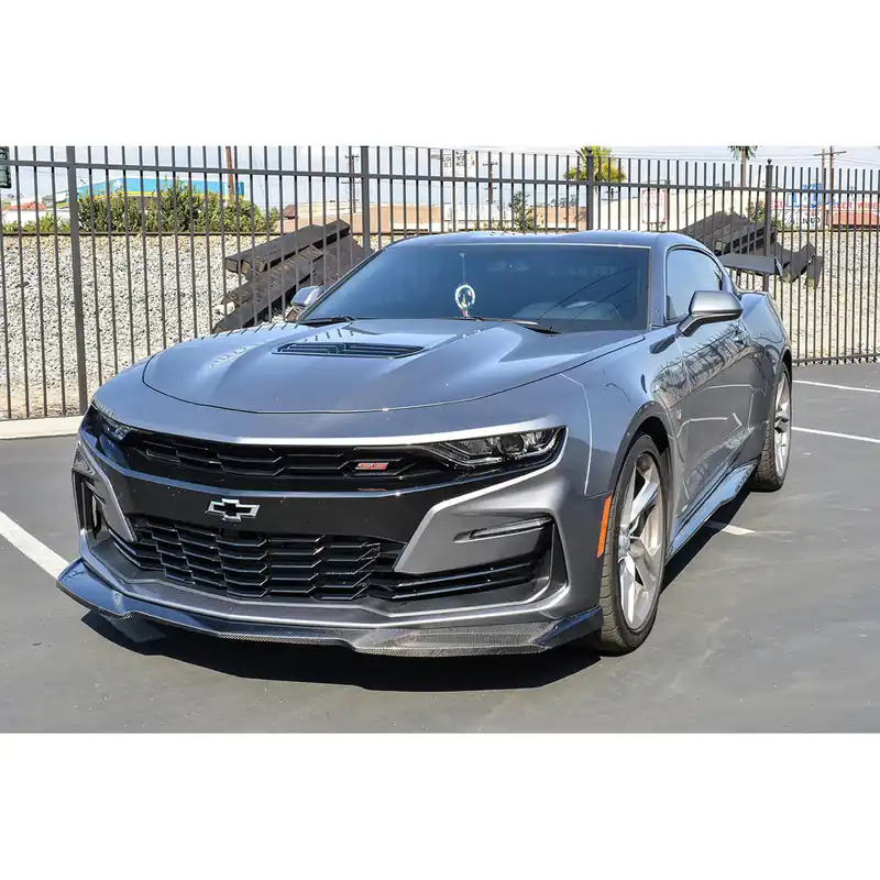 6th Gen Camaro ZL1-Style Conversion Front Splitter, Hydro-Dipped Carbon :: 2019-2024 Camaro Non ZL1 Crafted