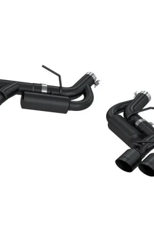 Sale MBRP Armor BLK 3" Dual Axle-Back Exhaust System w/ 4" Quad Tips, Black Coated :: 2016-2024 Camaro SS, ZL1