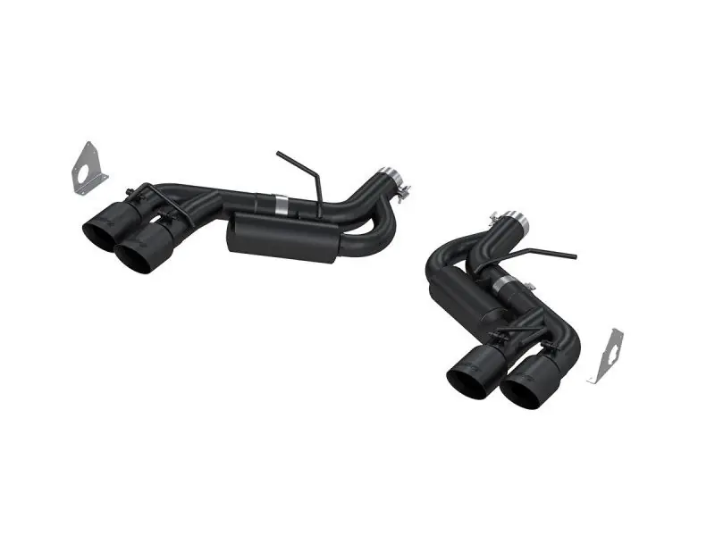 Sale MBRP Armor BLK 3" Dual Axle-Back Exhaust System w/ 4" Quad Tips, Black Coated :: 2016-2024 Camaro SS, ZL1