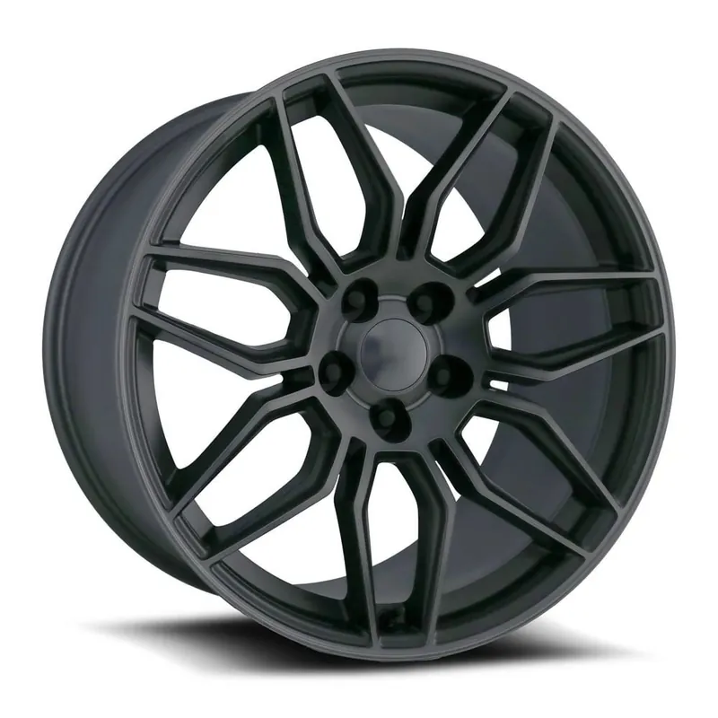 Limited Edition FR 401F C8 Z06 Replica Rear Wheel, Titanium Machined Face w\\Dark Clear Coat, 20x12 :: 2006-2019 Corvette ZR1, Z06 & Grand Sport