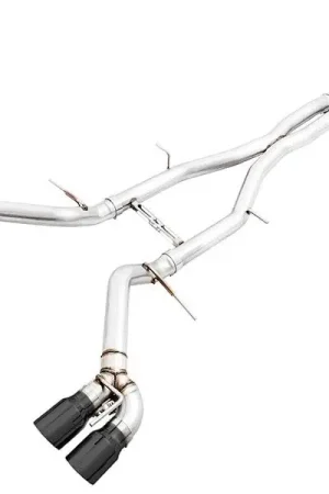 AWE Track Edition 3" Cat-Back Exhaust System w/ 4.5" Quad Diamond Black Tips, Non-Resonated :: 2016-2024 Camaro SS & ZL1 Limited Offer
