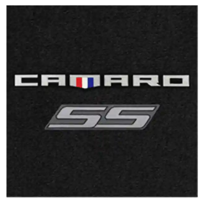 Wholesale Lloyd 4pc Front Ultimat Floor Mats, Black Mats w/ Silver Camaro SS Logo :: 2016-2024 Camaro