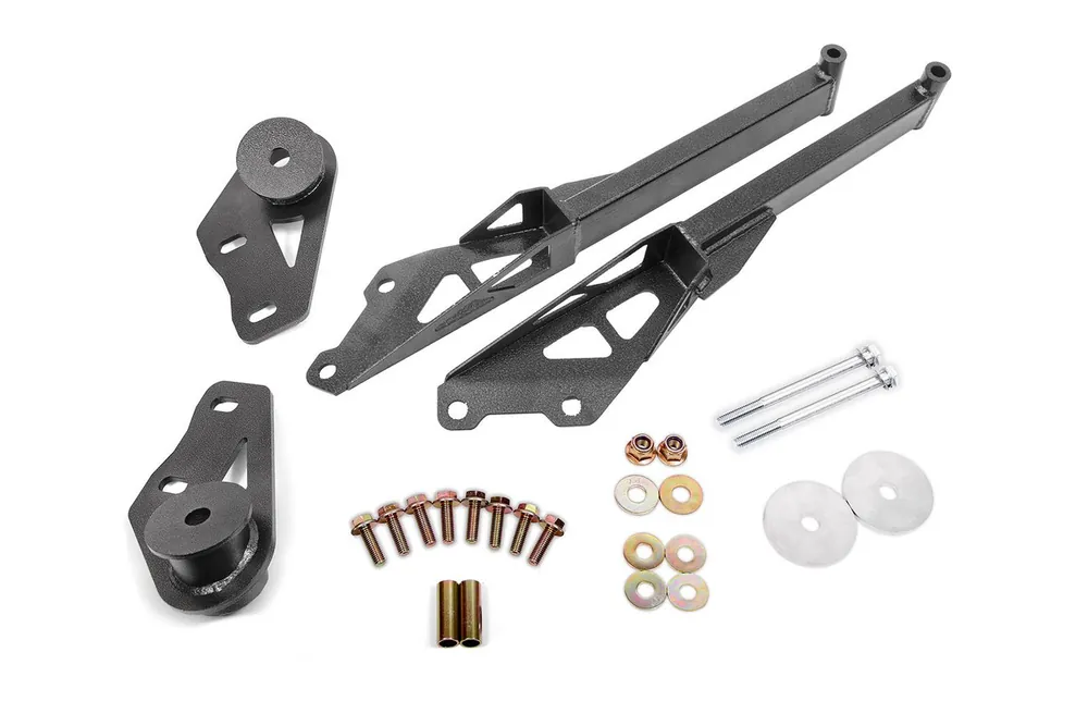 Free Shipping BMR IRS Subframe Support Brace System, Black Hammertone :: 2015-2026 Ford Mustang