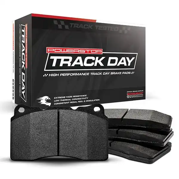 PowerStop Track Day Front Brake Pads :: 2015-2023 Ford Mustang GT & Mach 1 w/ 6 Piston Front Calipers No Minimum Order