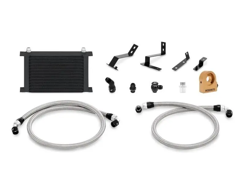 Shop Now Mishimoto Engine Oil Cooler Kit, Black w/Thermostatic Plate :: 2016-2024 Camaro SS
