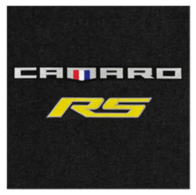 Flash Sale Lloyd Ultimat Trunk Mat, Black Mat w/ Yellow Camaro RS Logo :: 2016-2024 Camaro Convertible