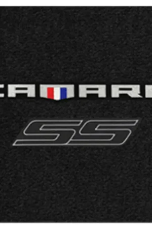 Genuine Lloyd Ultimat Trunk Mat, Black Mat w/ Black Camaro SS Logo :: 2016-2024 Camaro Convertible