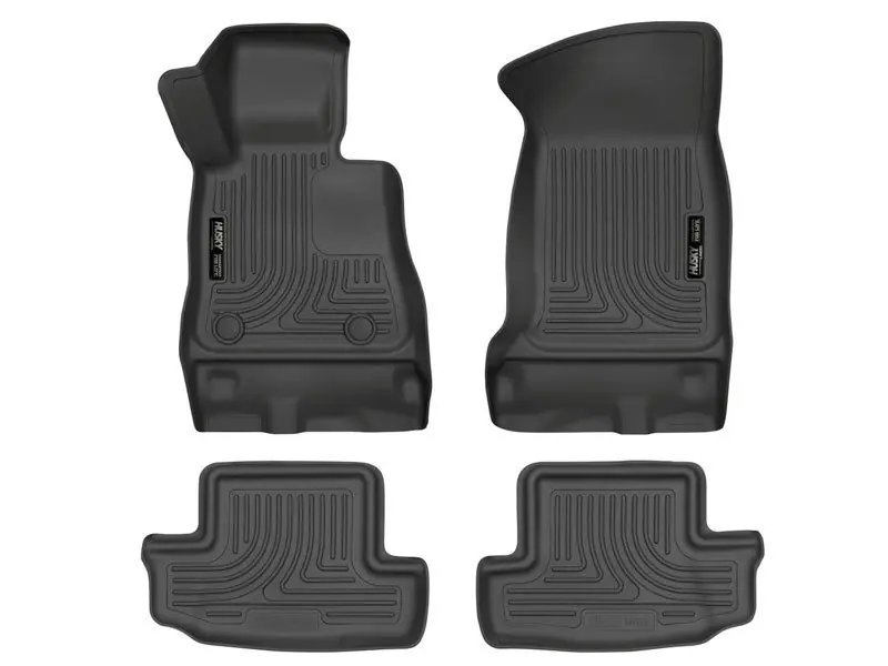 Husky Liners Floor Mats (Front & Rear) Black :: 2016-2024 Camaro Best Seller