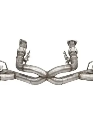 Bulk Order Corsa 3.0" Muffler Delete 4 Valve Cat-Back Exhaust System, w/ Factory NPP, 4.5" Polished Tips, NPP Delete :: 2020-2026 C8 Corvette & E-Ray