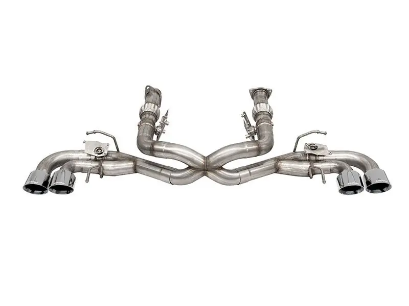 Bulk Order Corsa 3.0" Muffler Delete 4 Valve Cat-Back Exhaust System, w/ Factory NPP, 4.5" Polished Tips, NPP Delete :: 2020-2026 C8 Corvette & E-Ray