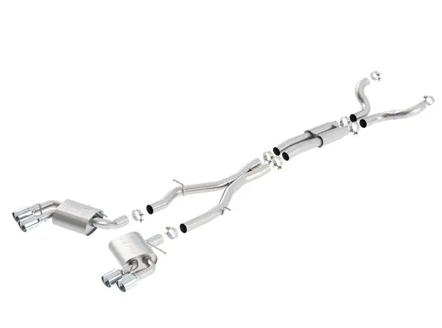 Next Day Delivery Borla 3" ATAK Cat-Back Exhaust System w/ 4" Quad Polished Tips :: 2016-2024 Camaro SS & ZL1