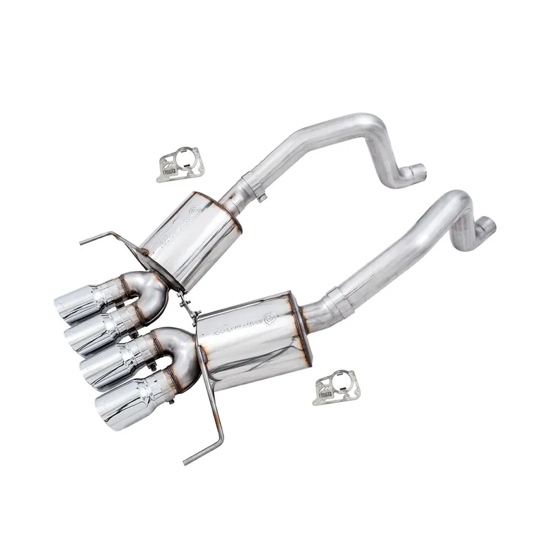 AWE Touring Edition 3" Axle-Back Exhaust System w/ 4.5" Quad Chrome Silver Tips :: 2014-2019 C7 Corvette Exclusive
