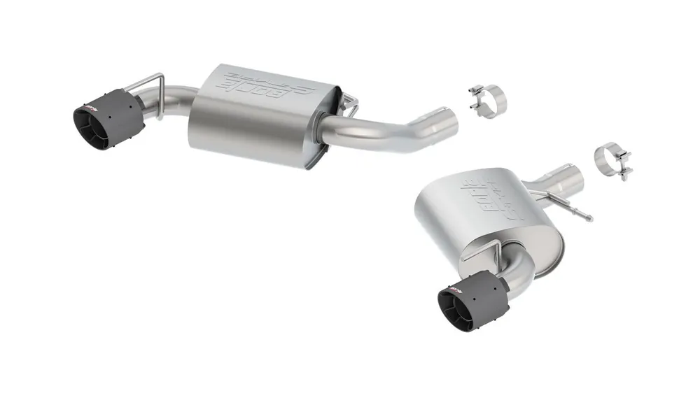 Borla 2.75" S-Type Axle-Back Exhaust System w/ 4.5" Dual Carbon Fiber Tips :: 2016-2024 Camaro SS w/o NPP Special Offer