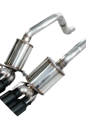 AWE Touring Edition Axle-Back Exhaust w/ 4.5" Quad Diamond Black Tips :: 2005-2008 C6 Corvette Base & Z51 Same Day Shipping