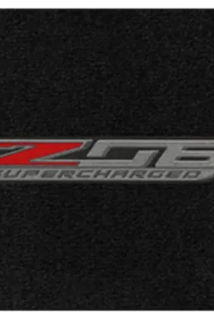 Holiday Sale Lloyd 2pc Ultimat Floor Mats, Black w/ Z06 Supercharged Logo :: 2014-2019 C7 Corvette