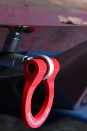 Budget ZL1 Addons Rear Premium Tow Hook, Red :: 2014-2025 Corvette