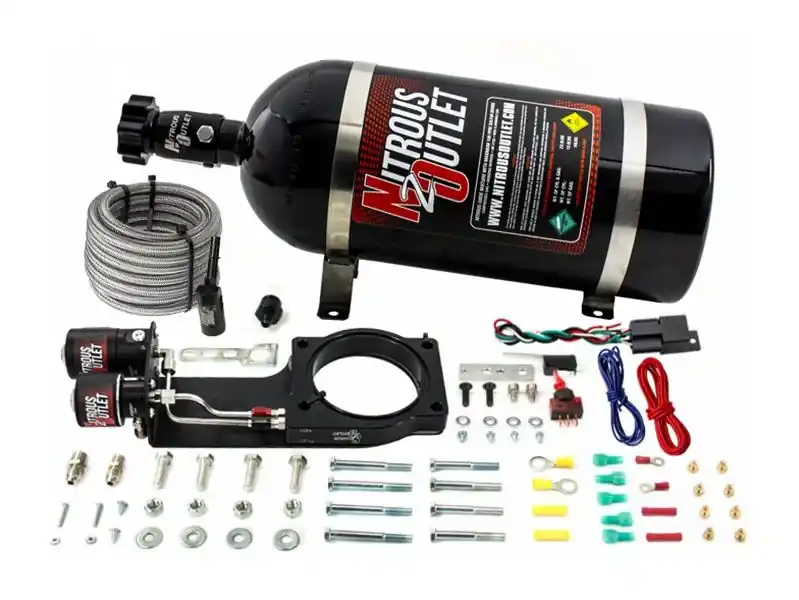 Popular Nitrous Outlet Hardline Plate System, 15lb Bottle :: 2014-2019 C7 Corvette Stingray & Grand Sport