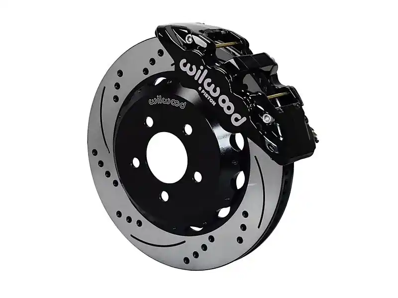 Wilwood AERO6 Front Big Brake Kit, Black 6 Piston Calipers, 15" Drilled & Slotted Rotors :: 2016-2019 Camaro Latest
