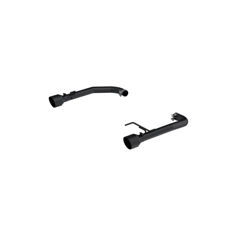 MBRP Armor BLK Race 2.5" Axle-Back Exhaust System w/ 4.5" Dual Black Coated Tips :: 2015-2023 Ford Mustang EcoBoost w/ Non-Active Exhaust Low Price