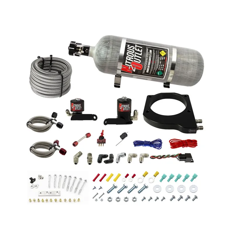 Nitrous Outlet Hardline 102mm Plate System, 12lb Bottle :: 2009-2014 Cadillac CTS-V Original