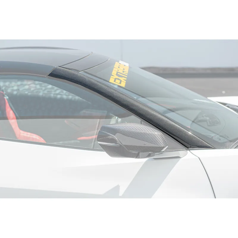 C8 Corvette Side Window A-Pillar Panel Trim, Carbon Fiber :: 2020-2026 Corvette In Demand
