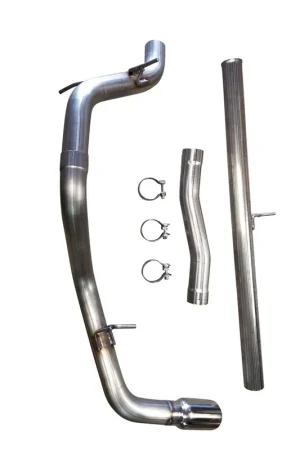 Direct From Manufacturer MRT 3" Tough Truck Cat-Back Exhaust System w/ 4" Single Polished Tips, Single Side Exit :: 2019-2025 GMC Sierra 1500 5.3L