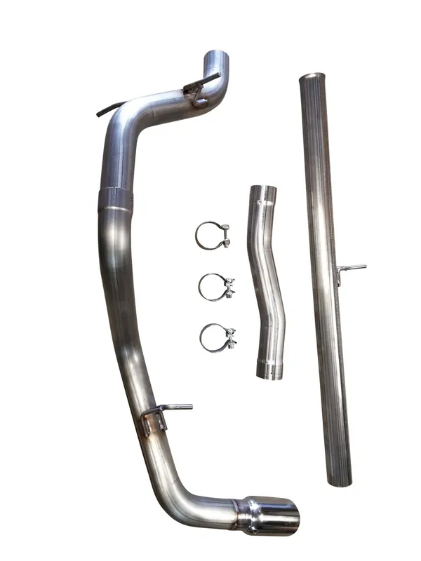 Direct From Manufacturer MRT 3" Tough Truck Cat-Back Exhaust System w/ 4" Single Polished Tips, Single Side Exit :: 2019-2025 GMC Sierra 1500 5.3L