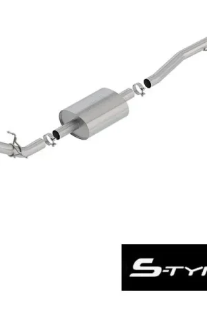 Limited Time Borla 3" S-Type Cat-Back Single Exhaust w/ Factory Side Exit, 4" Black Chrome Tips :: 2019-2026 Silverado & GMC Sierra 1500 4.3L, 5.3L