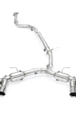 Mishimoto 3" Stainless Steel Pro Cat-Back Exhaust, 4" Quad Polished Tips :: 2016-2023 Camaro 2.0 Turbo Save Now