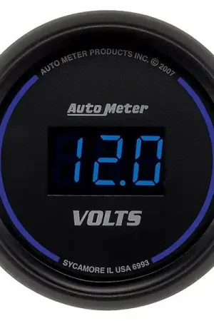 Autometer Cobalt Digital Voltmeter, 2 1/16", 8-18V :: Low Price